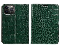 Luxury Genuine Leather book flip Cases For iPhone 12 Pro max 7plus 8 12 mini Magnetic Crocodile cover funda For iphone 11 pro max1225306