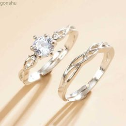 Couple Rings Couple Ring Womens Adjustable Wedding Jewellery Romantic Promise Wedding Anniversary Jewellery Gifts WX