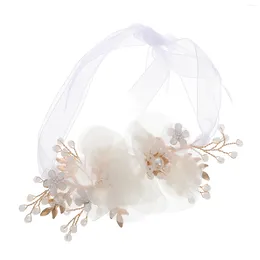 Decorative Flowers White Corsage Flower Wrist Bracelet Wedding Bridesmaids Hand Bridegroom