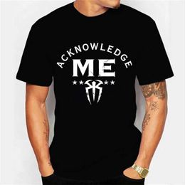 Men's T-Shirts Trendy Summer Fashion Tshirts Men Women T-shirt Acknowledge Me Funny Black Tshirts Short Slve Tops Tshirts for Men Camiseta T240506