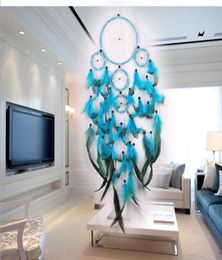 Big Dreamcatchers Wind Chime Net Hoops With 5 Rings Dream Catcher For Car Wall Hanging Plaint Ornaments Decoration Craft 6597201