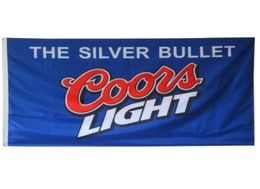Coors Light Beer Label 3x5ft Flags 100D Polyester Banners Indoor Outdoor Vivid Colour High Quality With Two Brass Grommets2129660