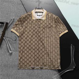 Designer Men's T-shirt 2024 Summer New Style Embroidery tshirt Short-Sleeve Solid Polo shirt Men Polo Slim Men Clothing Polos Shirt M-3XL