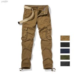 Men's Pants 2023 Spring and Autumn Freight Pants Mens Trousers Harajuku Hiking Pants Black Jogger Work Gym Sports Pants Hunting PantsL2405