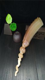Massage comb pure natural buffalo horn handmadeUniqueSuitable for long hairGirlfriend giftAntistatic massage co4956017