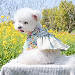 Puppy Dog Dress,Cute Flower, Princess Cat Dresses Dog Skirt for Small Girl Dogs 3164