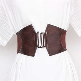 Plus Size Elastic Corset Belt Female Waist Wide Belts For Women Designer High Quality Stretch Cummerbunds Dress Waistband 220210 341r