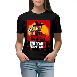 Women's Polos Red Dead Redemption 2 T-shirt Aesthetic Clothes Korean Fashion White Dress For Women Sexy