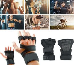 2019 New Unisex Neoprene Sport Fitness Cycling Gym Half Finger Gloves Exercise Weight lifting Training Workout Wrist Gloves5143412