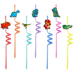 Disposable Cups Sts Dinosaur Themed Crazy Cartoon Decoration Supplies Birthday Party Favors Christmas Drinking Plastic For Childrens R Otzva