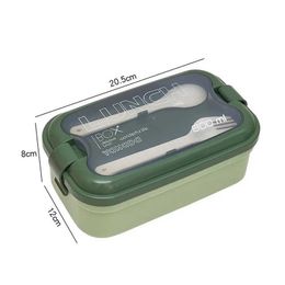 Lunch Boxes Bags Leakproof Lunch Box with Fork Spoon and Knife for Kids and Adults Microwaveable Seal Bento Box Food Container for Kids