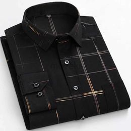 Men's Dress Shirts BAMBOOPLE New Spring Mens Long Sleeve Shirts Slim Fit Print Red Soft Smooth Thin Button Social Office Work Bloouse AEchoice d240427