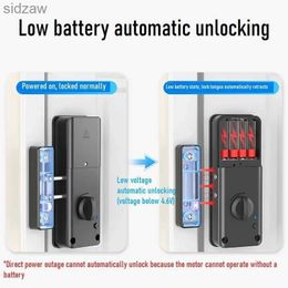 Smart Lock TUYA/TTlock Smart Invisible Door Lock Wooden Application IC Card Remote Control Unlocking Electronic Indoor Burglar WX