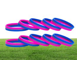 Asexual Silicone Rubber Bracelets Sports Wrist Band Bangle 00047081447