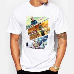 Men's T-Shirts Walt and Jesse Printed T-shirt 2023 Mens Breaking Bad Design T shirt Cool Tops Y240509