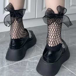 Women Socks Sexy Summer Short Over Ankle Boat Fishnet Mesh Black Floral Lace Patchwork Top Hollow Out Nylon Hosiery