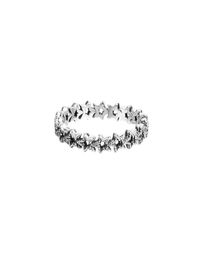 Authentic 925 Sterling Silver Band of Asymmetric Stars Ring Wedding Rings For Women Fits European Style Charm2301601