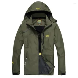 Men's Jackets 2024 Spring Autumn Casual Men Outwear Raincoat Waterproof Hooded Coats Male Breathable Bomber 4XL