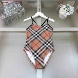 Luxury kids one-pieces Swimsuit Sling design girls swimwear size 80-150 CM Summer child Beach Bikinis Designer Children Swimwears 24May