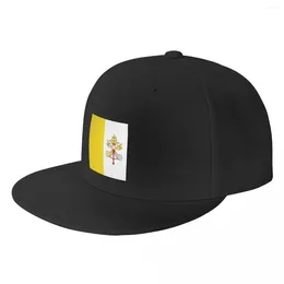 Ball Caps Custom Flag Of Vatican City Baseball Cap Men Women Flat Snapback Hip Hop Hat Sports