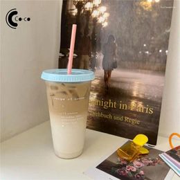 Mugs Straw Cup Portable Reusable Food Grade Kawaii Wholesale Christmas Gift Coffee Personalized Bpa Free For Cold Cups