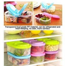 Lunch Boxes Bags Healthy Plastic Food Container Portable Lunch Box Capacity Camping Picnic Food Fruit Container Storage Box for Kids Dinnerware