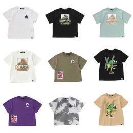 T-shirts New Summer X-large Childrens T-shirt Boys and Girls Cartoon Dinosaur Short sleeved Top Childrens Cotton Print T-shirt Fashion Childrens ClothingL240509