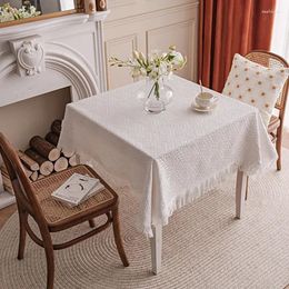 Table Cloth Tea Dining Fabric Knitted Round