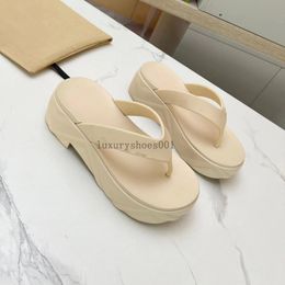 Slippers sandal Women hollow g platform shoes summer pool mule loafer gift green pink red yellow luxury Designer Sliders Casual Flat Rubber sandale girl 5.8 04