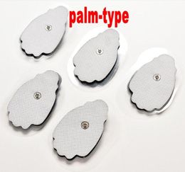 400pcs By DHL Electrode Pad Reusable Self Adhesive Replacement Massage Pads Hand Shape Snap on 35mm for mini IQ TENS UnitEMS Mas8548042