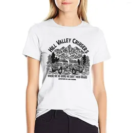 Women's Polos Hill Valley Cruisers T-shirt Aesthetic Clothes Short Sleeve Tee Female Workout T Shirts For Women