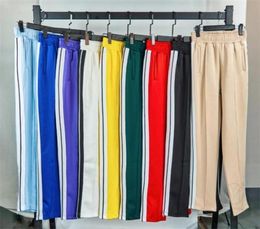 More Colour Mens Womens Pants Sports Pant Designers Tracksuits Suits Loose Coats Jackets Hoodies Sweatpants Rainbow Drawstring Zipp2697732