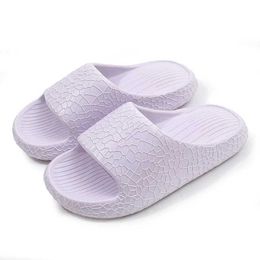 Slippers Womens Eva Soft Sole Home Slippers Non-Slip Bathroom Indoor Slides Woman 2024 Summer Comfort Light Cloud Sandals Flip-Flops H240530 U3R5