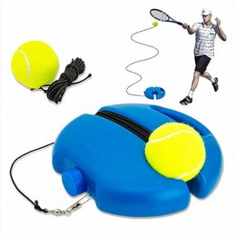 Heavy tennis training aid base with elastic rope ball Practise reusable reusable 240509