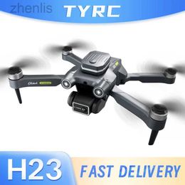 Drones 2.4G/5G GPS RC drone with high-definition WiFi camera Fpv foldable photography quad helicopter H23 obstacle avoidance drone childrens toy d240509