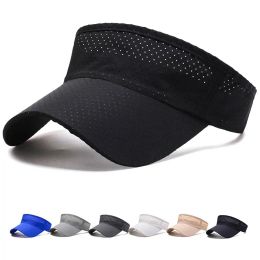 Summer Air Busheble Air Sun Cappelli da uomo Donne Regolabile Visor UV Top Spolt Solid Sports Tennis Cappello per la crema solare Cappello