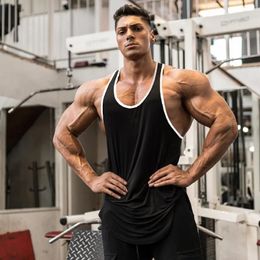 Blank Mens gym clothing Bodybuilding tank top Man summer fashion sleeveless shirt cotton fitness sportswear slim muscle vests 240429