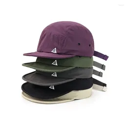 Ball Caps Japanese Short Brim Embroidered Soft Quick-drying Hat Men's And Women's Outdoor Flat Edge Casual Baseball Cap