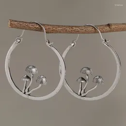 Hoop Earrings Retro Design Sweet And Cool Style Mushroom Irregular For Women Simple Elegant Festival Party Jewellery