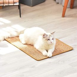 cat scratch board pad toy furniture protect sisal scratcher mat for cat tree sofa cat scratch pad sofa protection pad 240508