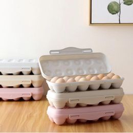 Storage Bottles Kitchen Plastic Eggs Egg Refrigerator Grids Tray Transparent Food Container Thicken Boxes Holder 12/18