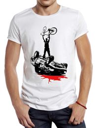 Men's T-Shirts THUB Vintage MTB Bcycle Men T Shirt Graphic On Bike Sport Cloth Retro Car Tops Hipster T Y240509