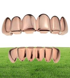 FashionPersonality Fangs Teeth Gold Silver Rose Gold Teeth Grillz Gold False Teeth Sets Vampire Grills For womenmen Dental Grill987302960