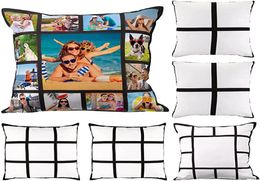 Sublimation Panel Pillow Case For DIY Party Decoration Gifts Blank Polyester Pillow Cover Throw Pillow Covers for Sofa Couch FY4293599785