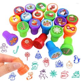 Party Favour 10pcs Assorted Stamps For Kids Self-ink Toy Stamp Graffiti Seal Scrapbooking DIY Painting Po Decor Gift Toys