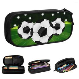 Soccer Football Pencil Cases Balls Sports Pouch Pen For Girl Boy Large Storage Bag School Supplies Gift Stationery