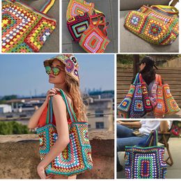 Popular Designer Tote Bags Straw Woven Bag Beach Large Capacity Knitting Mesh Mens Womens Straw Bags Summer Bred Vacation Shopping Spring Outing New Style Cool