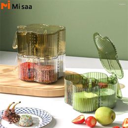 Storage Bottles Multi-compartment Spice Box Built-in Four-part Grid Seal Combination Design Moisture Proof All-in-one Resistance