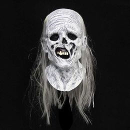 Party Masks Halloween zombie mask horror whole head party role-playing haunted house props Q240508