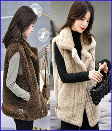 Thickened Lamb Designer Fur Vest in Autumn and Winter 39O003161952